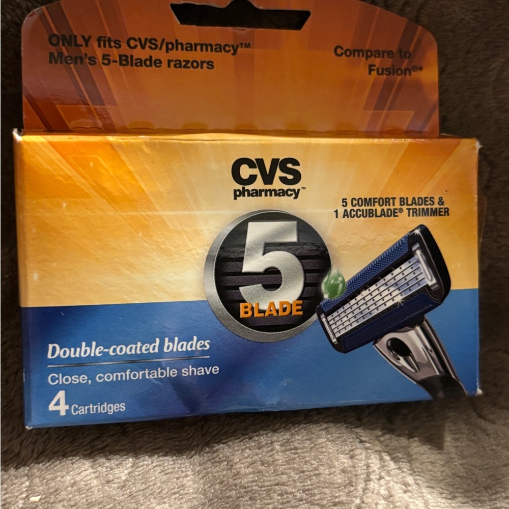 CVS Pharmacy Men's 5-Blade Razor Cartridges - Blue